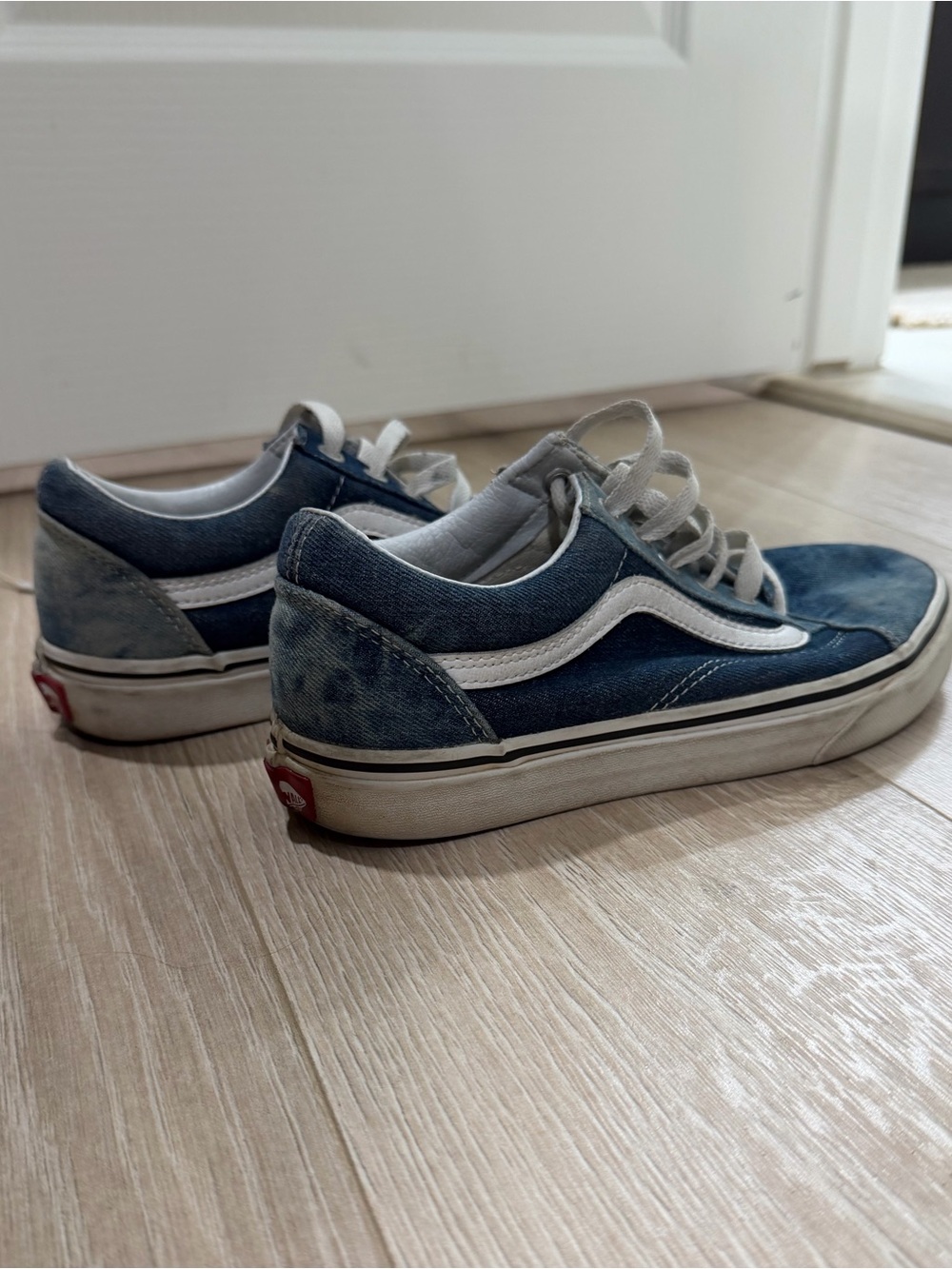 Blue Denim Old Skool Vans 7.5